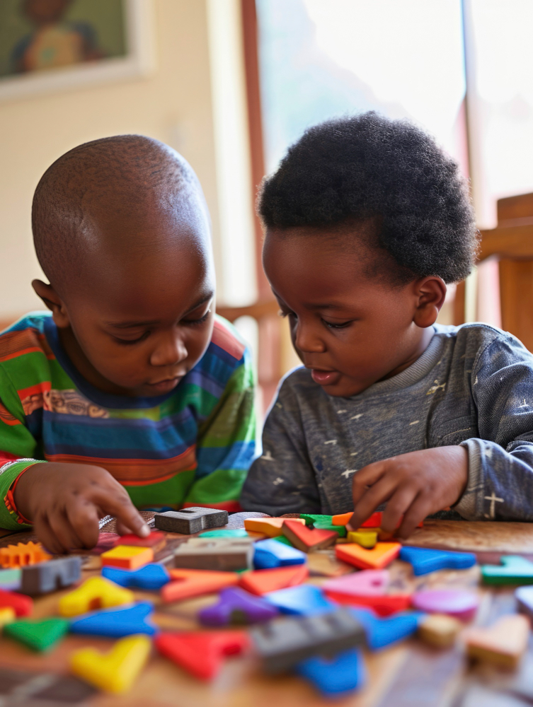 Happy Toddlers Playing